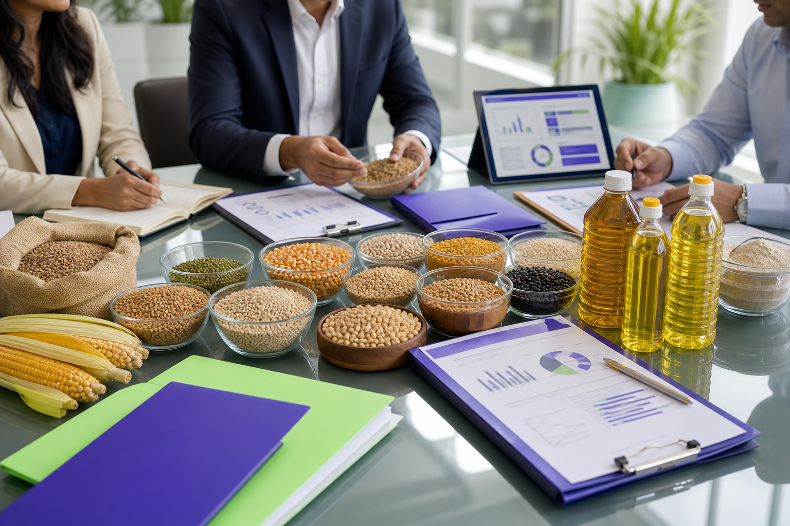 Commodity samples and procurement documents prepared for business quality review